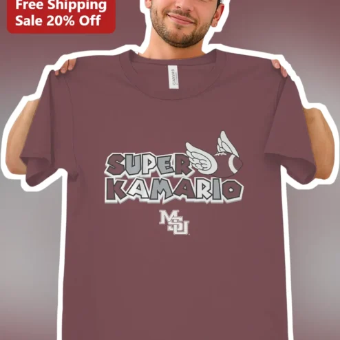Super Kamario Tee Mississippi State QB Kamarion Baldwin Retro Gaming Football Shirt