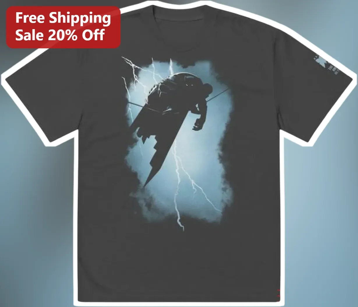 Superman Tee Man of Steel Flying Silhouette Lightning Storm Graphic T-Shirt for Men Women DC Comics Fans
