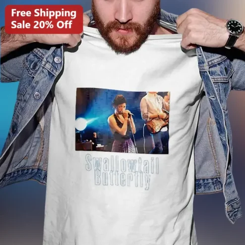 Swallowtail Butterfly Charli XCX Graphic Tee Y2K Indie Sleaze Concert Merch