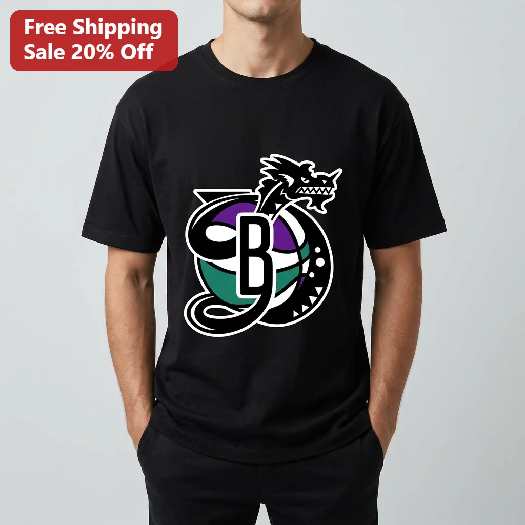Swamp Dragons Basketball Sports Logo Tee Retro Dragon Graphic Shirt for Basketball Fans