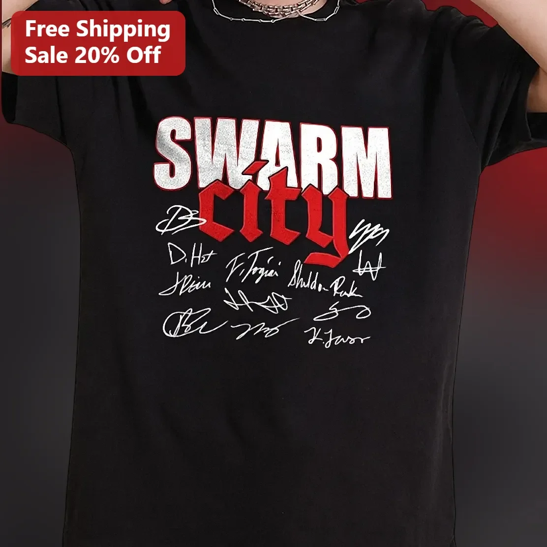 Swarm City Graphic Tee Urban Streetwear Shirt