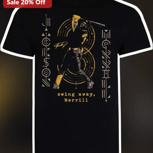 Swing Away Merrill T-Shirt Baseball Fan Gift Tee