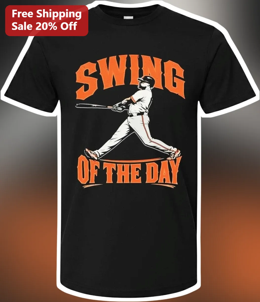 Swing Of The Day Tee Vintage Baseball Swing Shirt For Fans Players Coaches