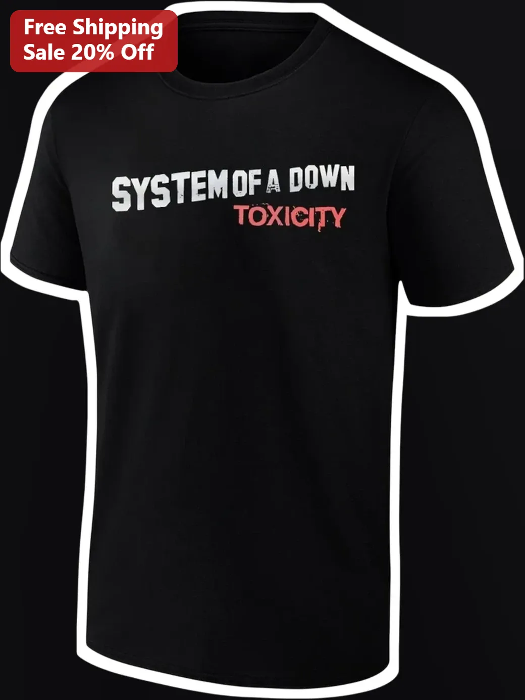 System of a Down Toxicity Graphic Tee Alternative Metal Band Merch Shirt
