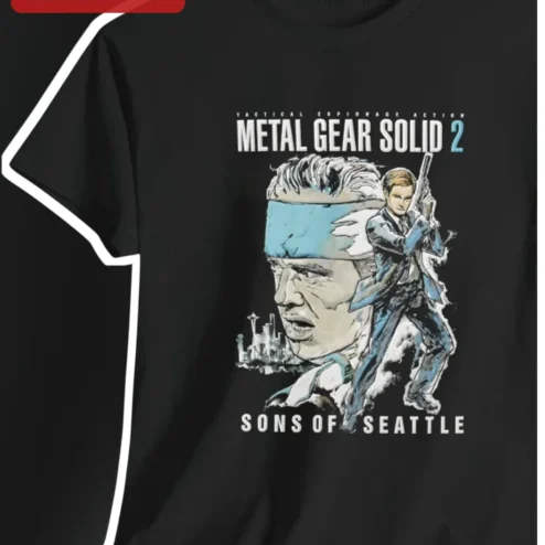 Tactical Espionage Action Metal Gear Solid 2 Sons of Seattle Tee