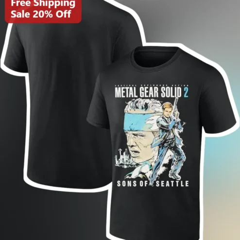 Tactical Espionage Action Metal Gear Solid Sons of Liberty Tee Retro Gaming Gift