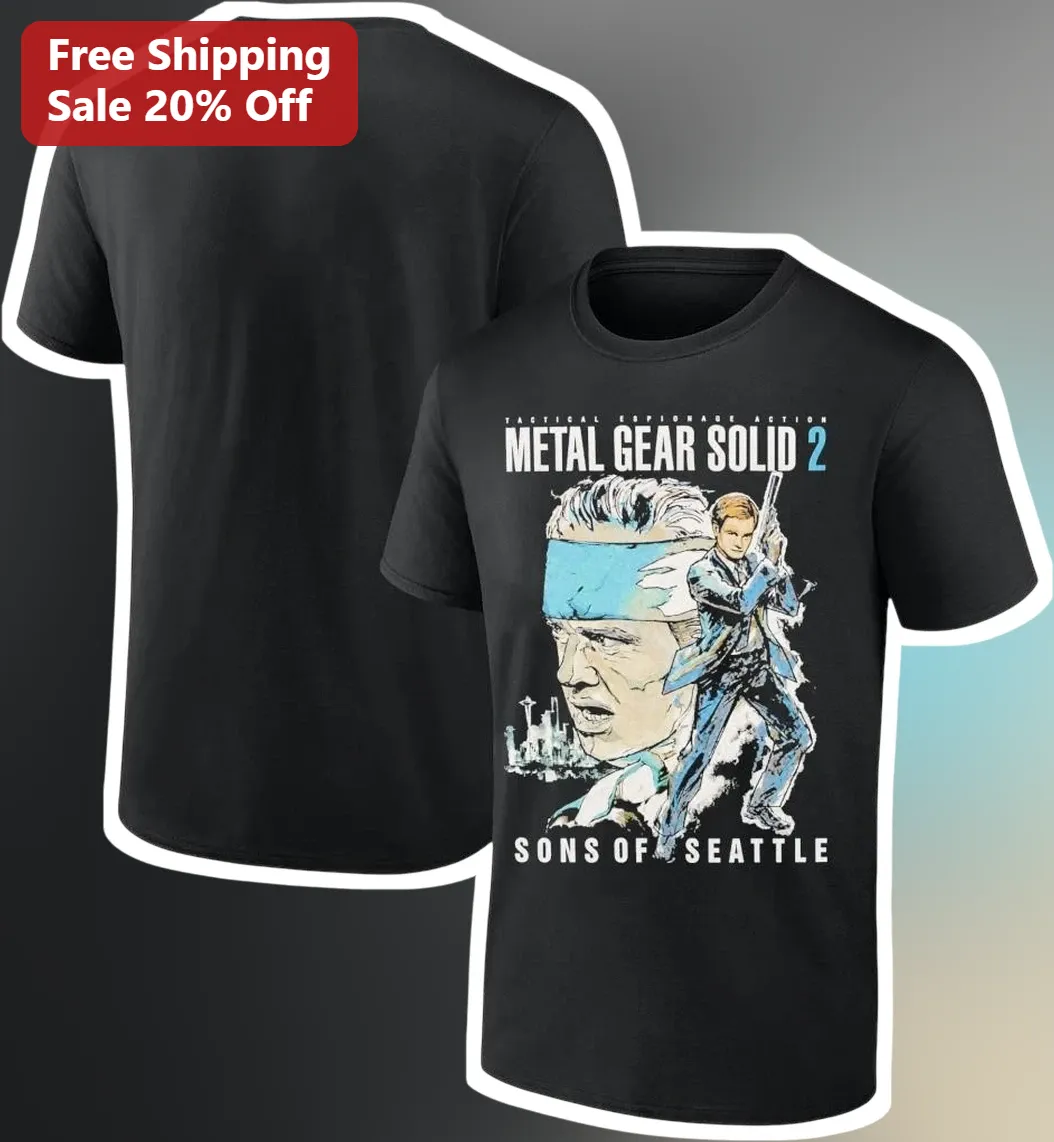 Tactical Espionage Action Metal Gear Solid Sons of Liberty Tee Retro Gaming Gift