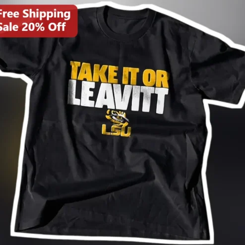 Take It Or Leavitt Tee Karoline Leavitt Political Satire Graphic Shirt
