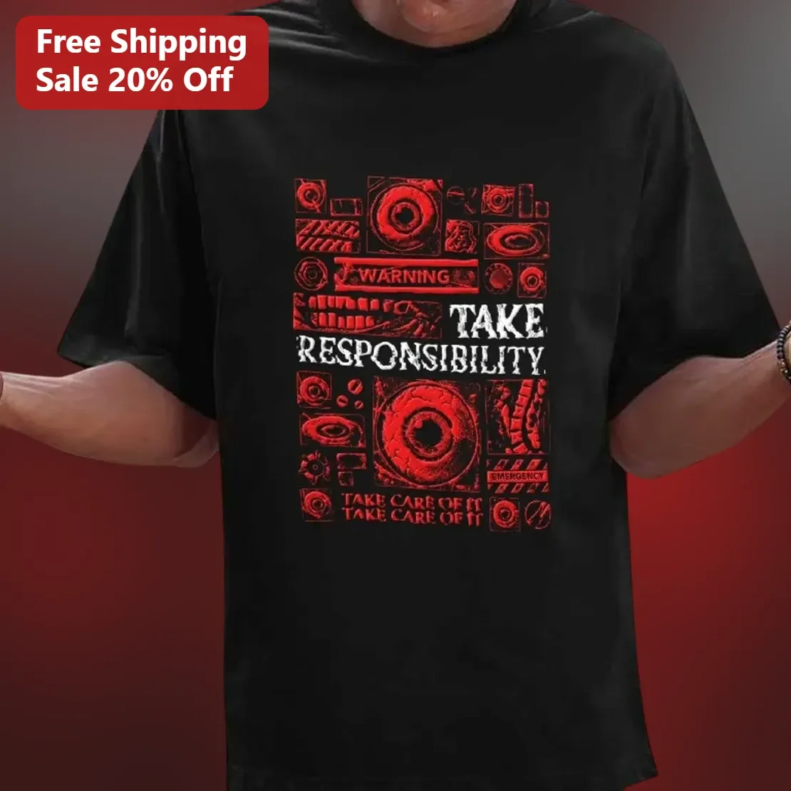 Take Responsibility Graphic Tee Men Women Self Improvement Accountability Shirt available at our Chicago, Illinois warehouse