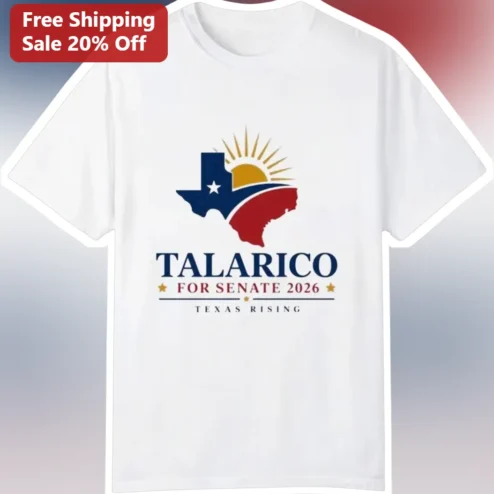 Talarico For Senate 2026 Texas Rising Graphic Tee