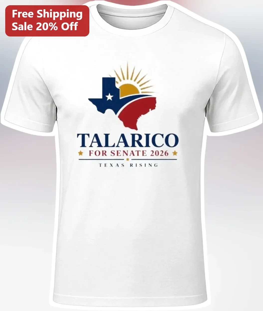 Talarico For Senate 2026 Texas Rising Tee
