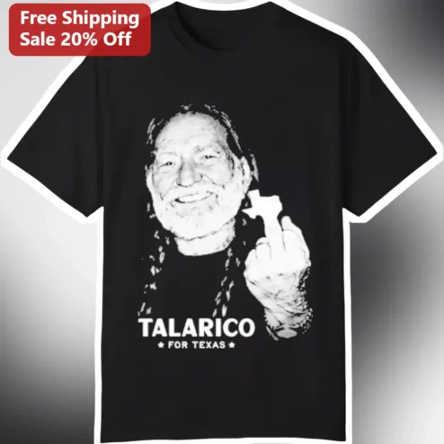 Talarico For Texas Willie Nelson Parody Graphic Tee
