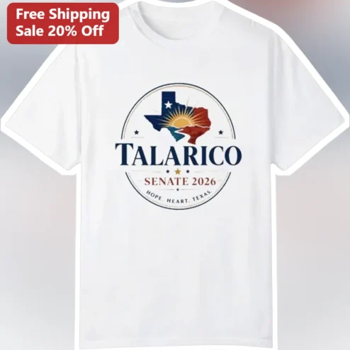 Talarico Senate 2026 Hope Heart Texas Graphic Tee