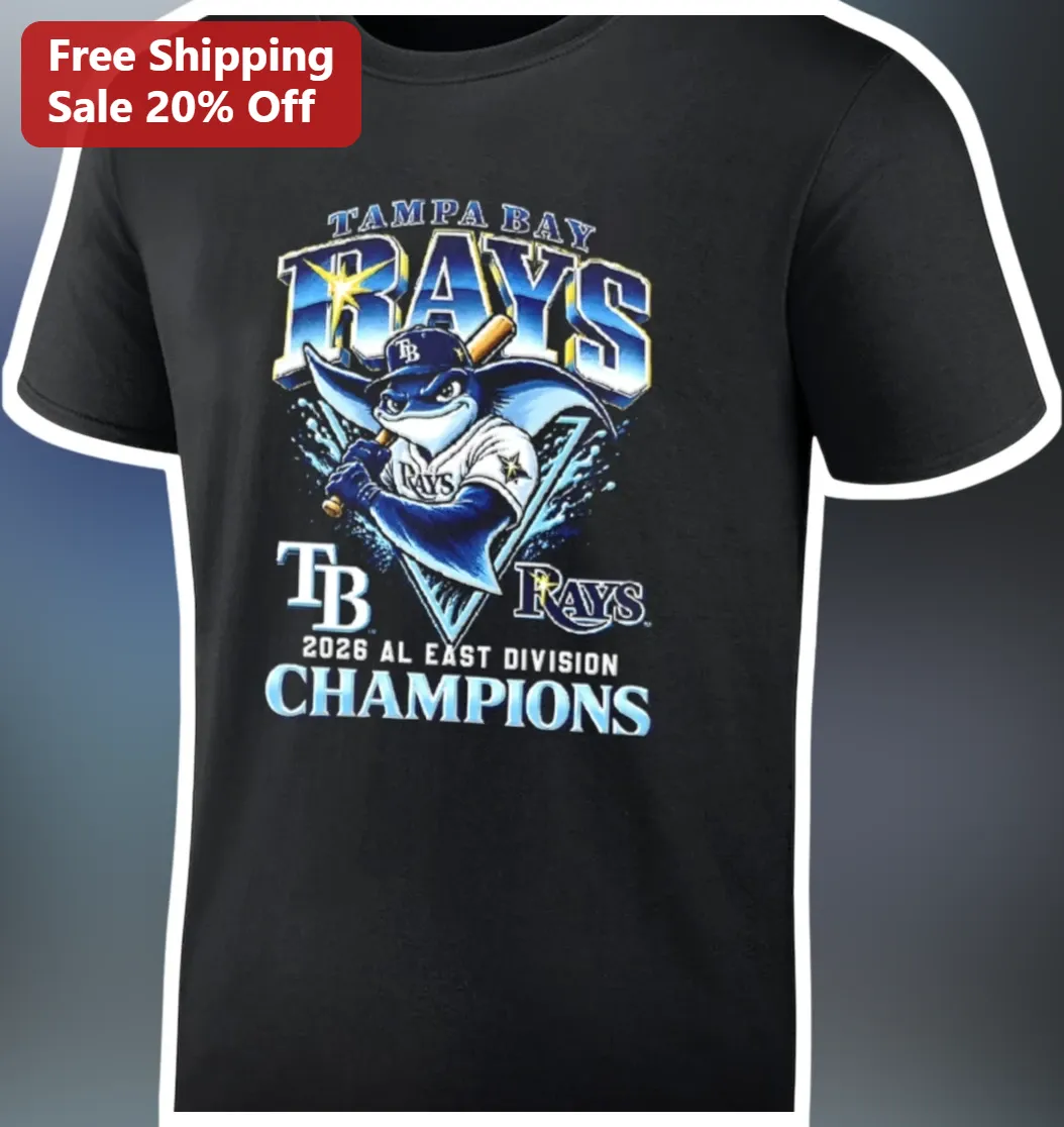 Tampa Bay Rays 2026 AL East Division Champions Tee Raymond Ray Mascot Baseball Fan Gift