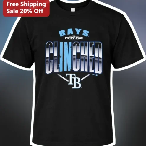 Tampa Bay Rays 2026 Postseason Clinched Locker Room Tee