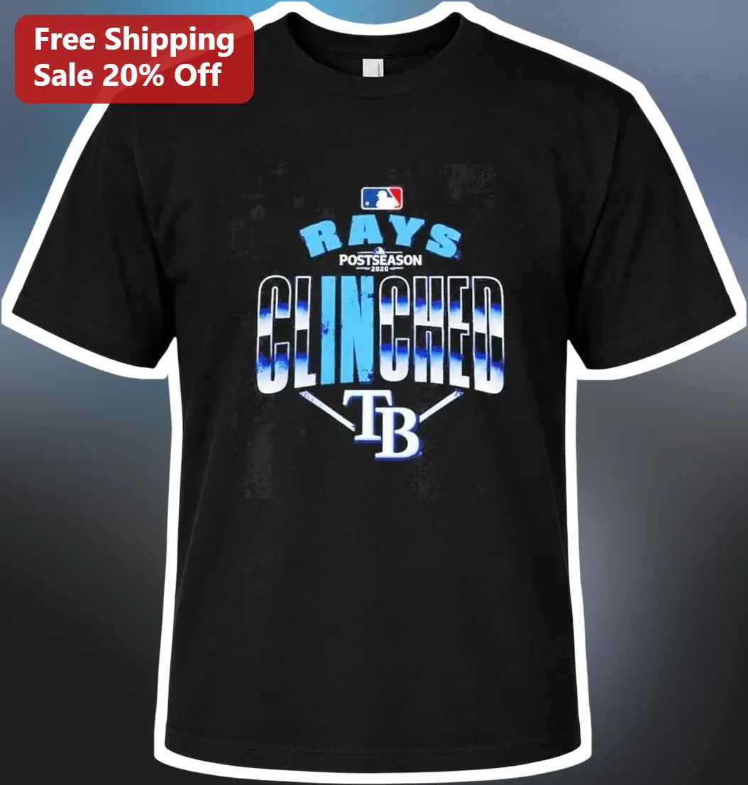 Tampa Bay Rays Postseason 2020 Clinched Tee Baseball Fan Gift