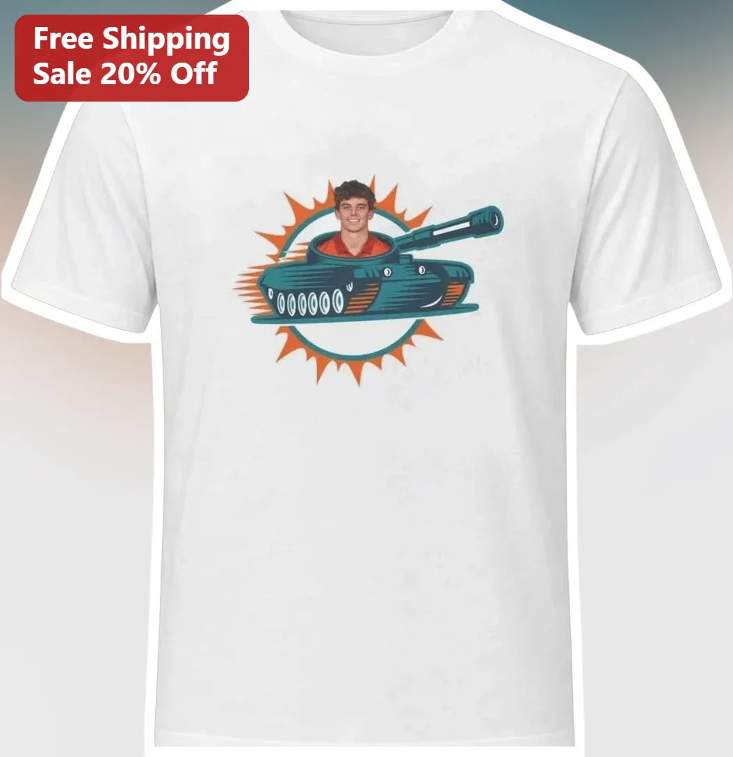 Tank Photo Insert Graphic Tee Custom Picture Military Humor Gift for Men