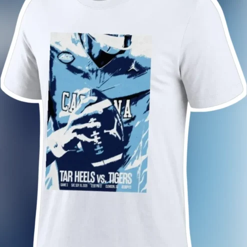 Tar Heels vs. Tigers Tee UNC Clemson College Football Rivalry Game Day Vintage Graphic Shirt