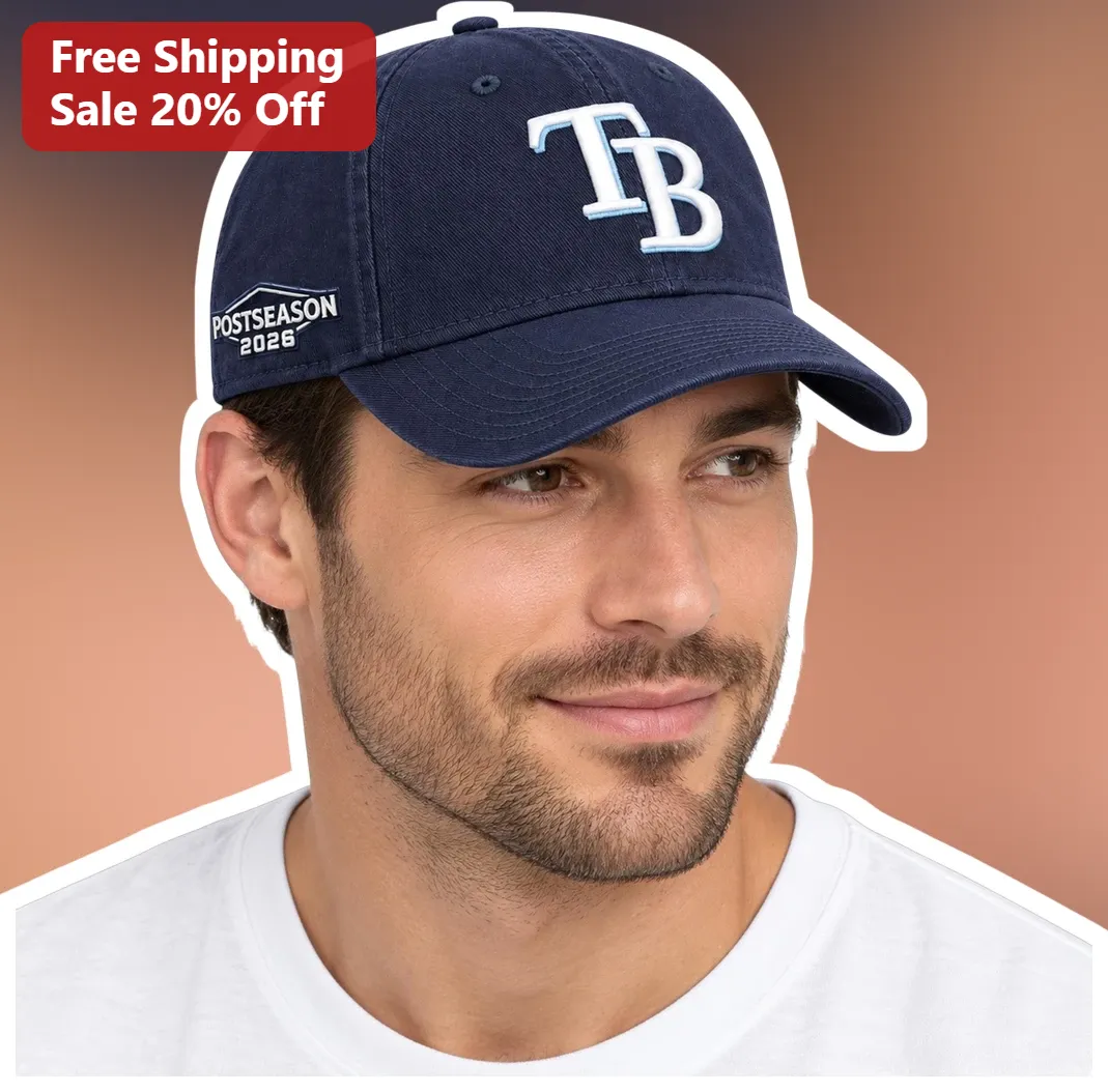 TB Postseason 2026 Cap Tampa Bay Rays Playoff Hat MLB Fan Gear