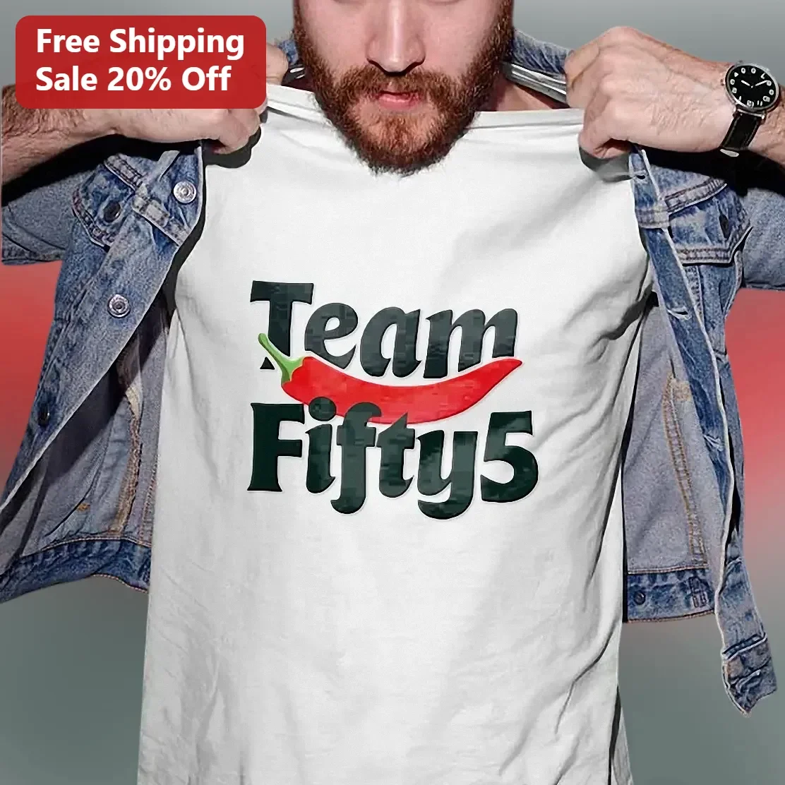 Team Fifty5 Tee Carlos Sainz New Era Collection Motorsport Birthday Gift