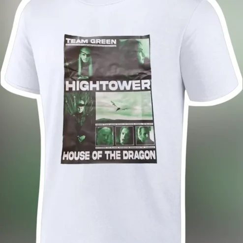 Team Green Hightower House Of The Dragon Tee Daemon Targaryen Fan Shirt