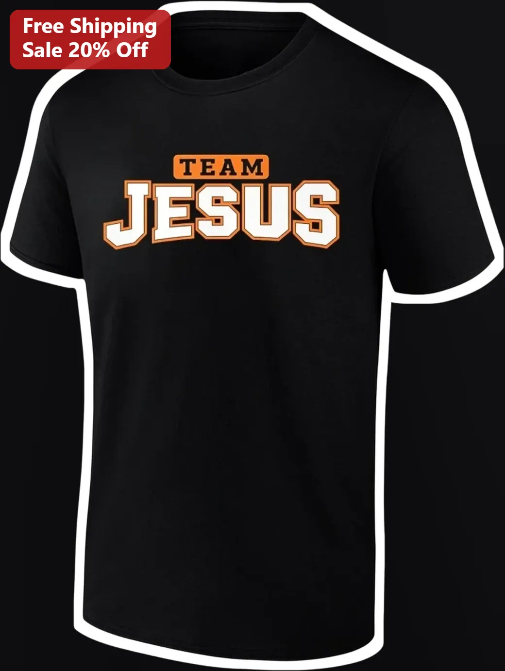 Team Jesus Tee Christian Faith Varsity Style Shirt for Church Ministry Groups