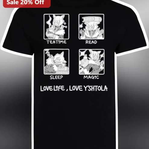 Teatime Read Sleep Magic Love Life Love Y'shtola Graphic Tee