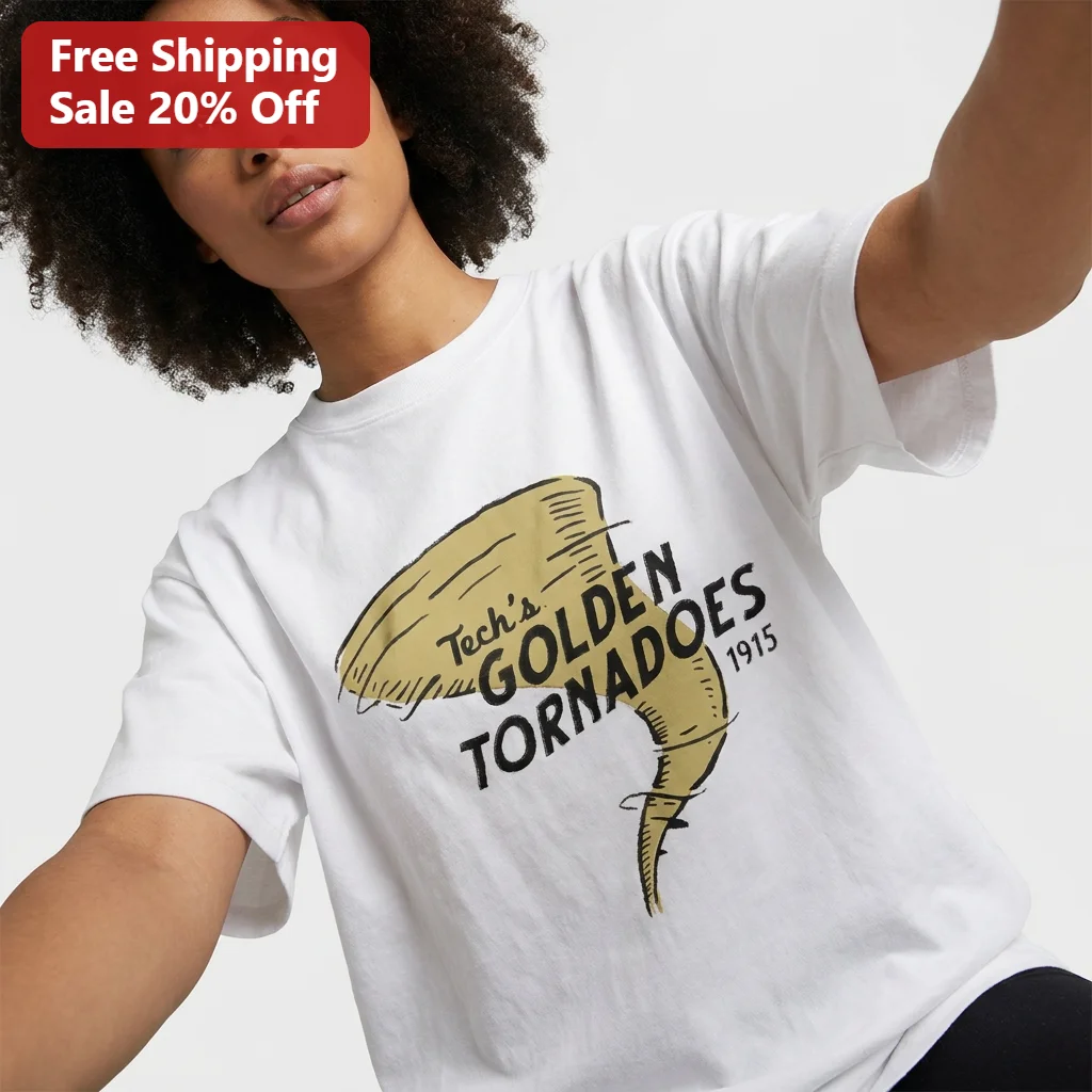 Tech's Golden Tornadoes 1915 Tee, Georgia Tech Yellow Jackets Vintage Football History Shirt, Gift for Alumni and College Sports Fans