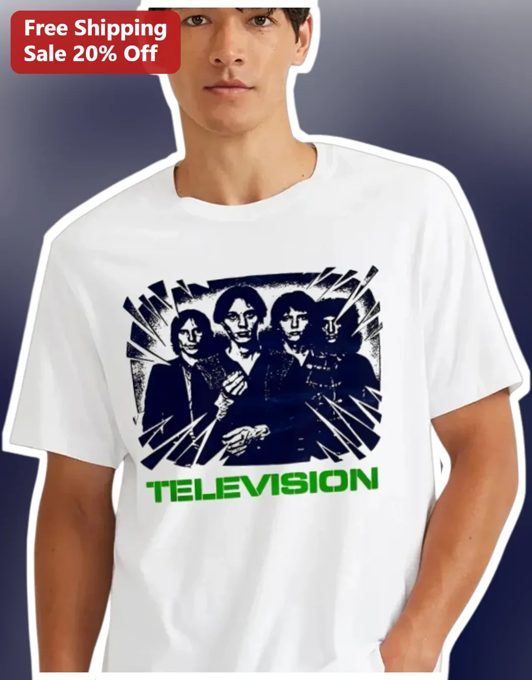 Television Band Vintage Rock Graphic Tee for Men and Women