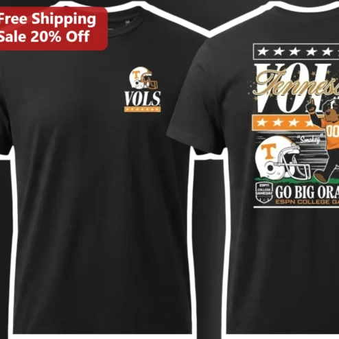 Tennessee Vols Go Big Orange College GameDay Tee