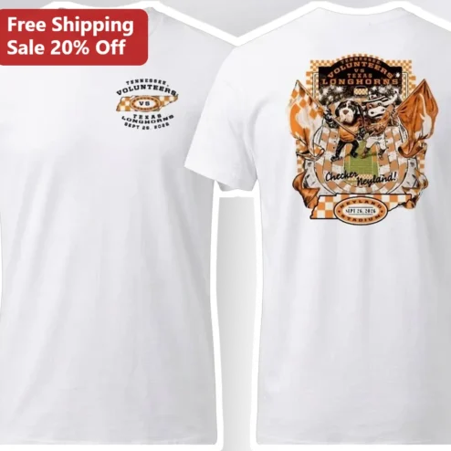Tennessee Volunteers vs Texas Longhorns Neyland Stadium Tee Vintage College Football Rivalry Shirt