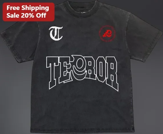 TEOROR Tee Vintage Acid Wash Streetwear Graphic T-Shirt for Men Women