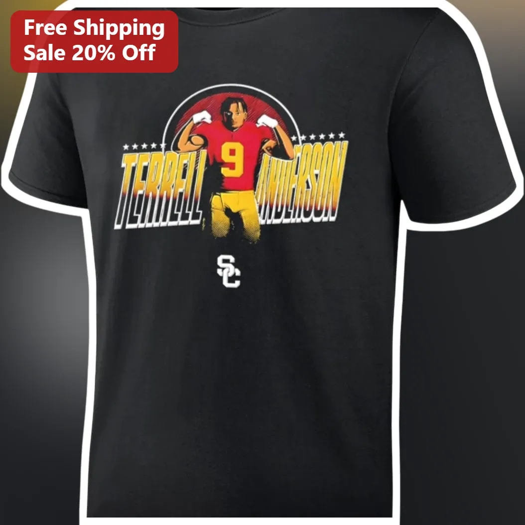 Terrell Anderson USC Trojans Wide Receiver Vintage Sports Graphic Tee