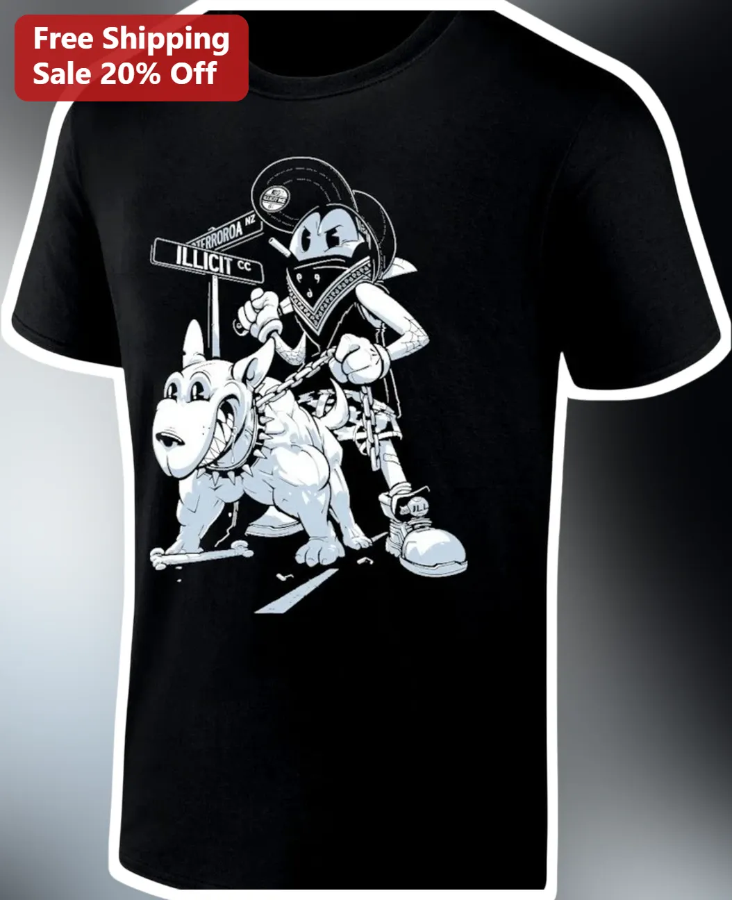 Terroroa Nz Illicit Cc Tee Ao-Terror-Oa Kiwi Horror Anthology Streetwear Graphic Shirt