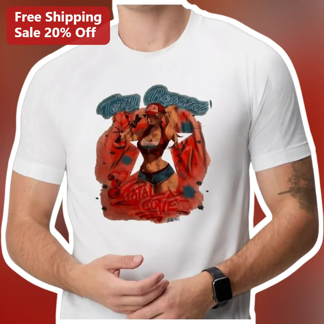 Terry Bogard Fatal Fury Tee Legendary Hungry Wolf SNK Retro Gaming Shirt