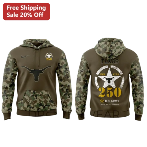 Texas Est. U.S. Army This We'll Defend Hoodie