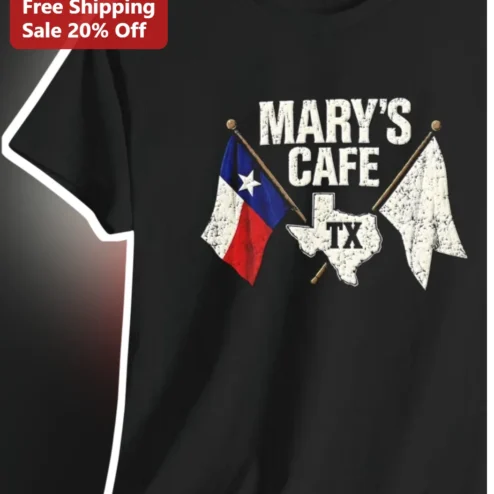 Texas Flag Bandana Cafe Tee Lone Star Pride Western Style Graphic Shirt for Bikers Texans