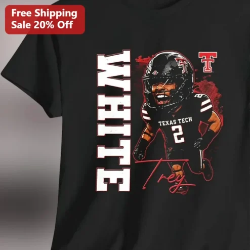 Texas Tech Red Raiders Football Player Custom Name Signature Tee