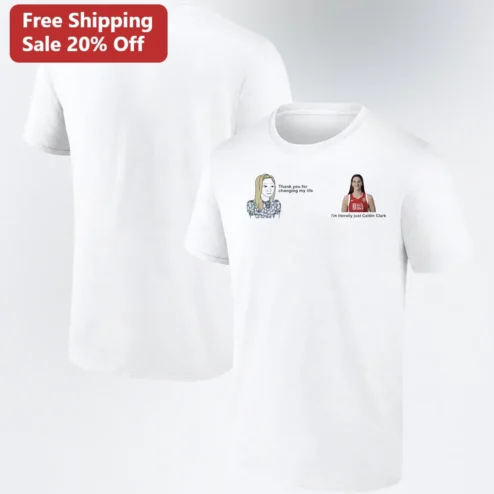 Thank You For Changing My Life Caitlin Clark Meme Graphic Tee