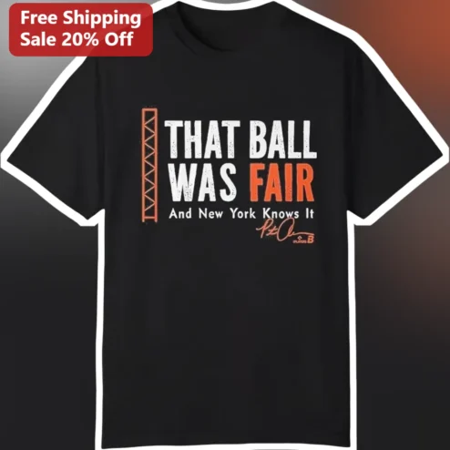That Ball Was Fair And New York Knows It Aaron Judge Signature Graphic Tee