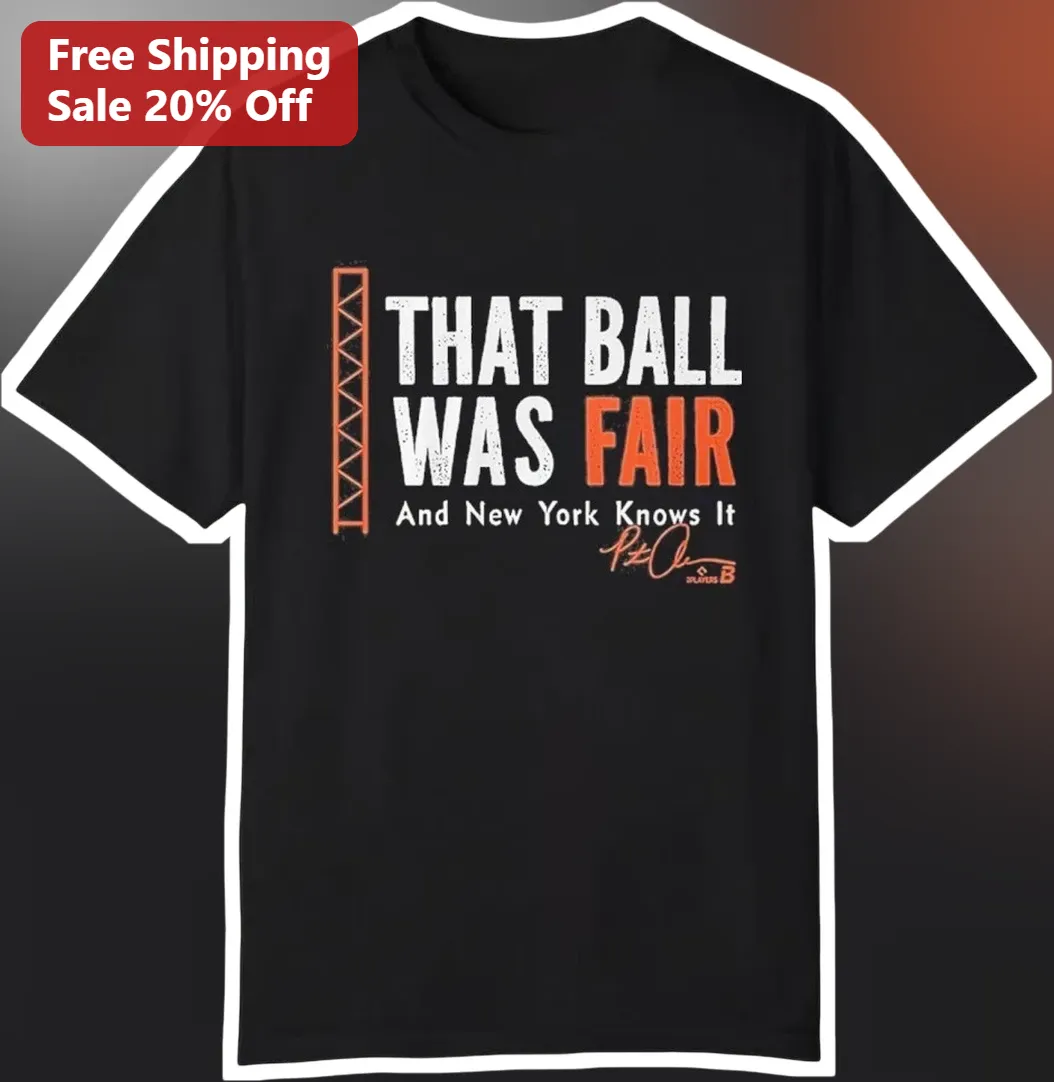 That Ball Was Fair And New York Knows It Aaron Judge Signature Graphic Tee