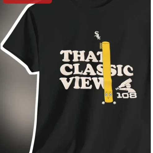 That Classic View Chicago White Sox Foul Pole Graphic Tee Baseball Fan Gift