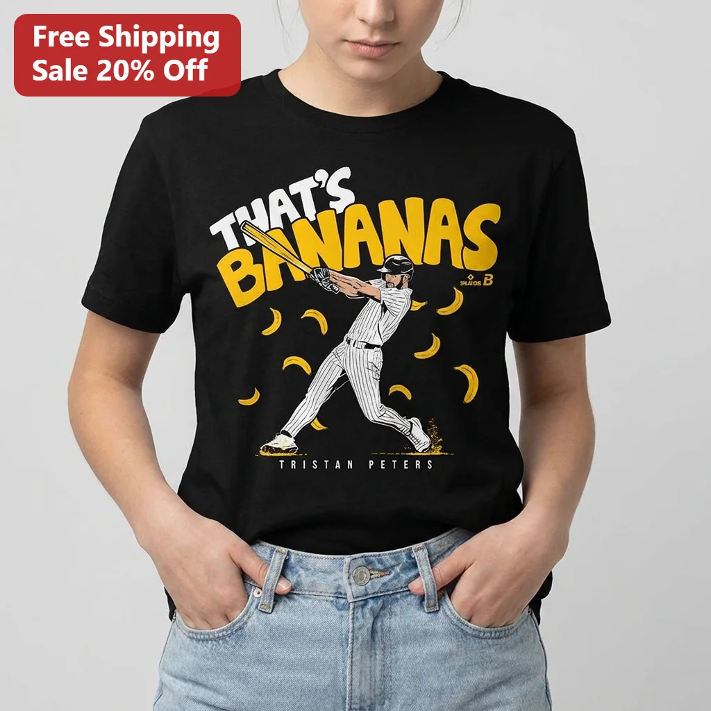 That's Bananas Baseball Banana Bat Funny Graphic Tee Gift for Baseball Fans and Sports Lovers