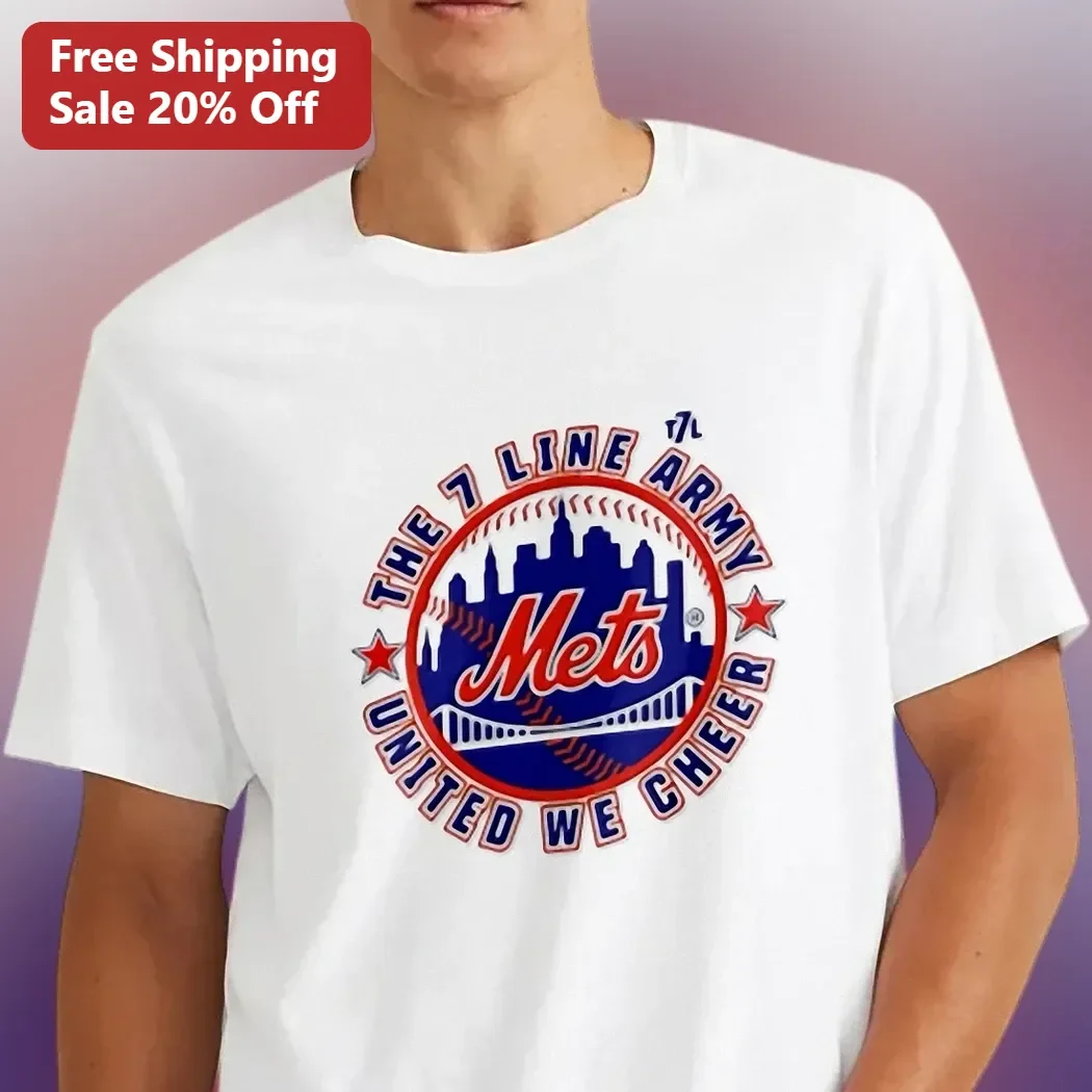 The 7 Line Army United We Cheer New York Mets Fan Tee
