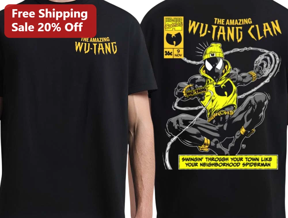 The Amazing Wu-Tang Clan Tee Swinging Through Your Town Like Neighborhood Spiderman Hip Hop Graphic Shirt