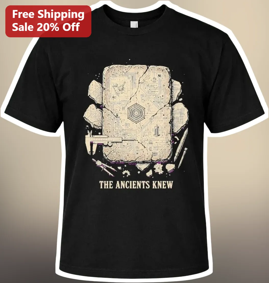 The Ancients Knew Circuitry Stone Tablet Ancient Technology Archaeology Tee