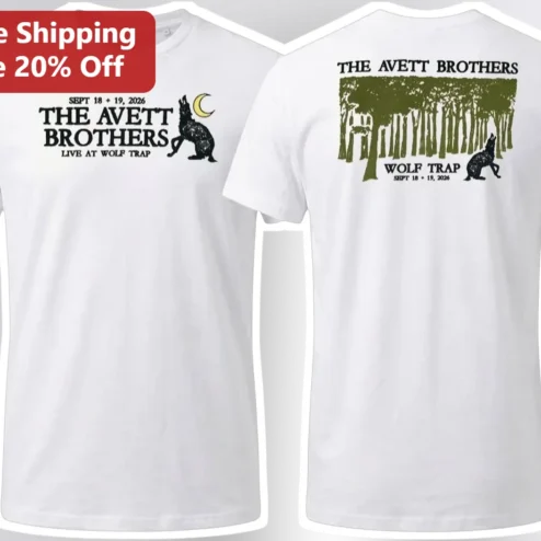 The Avett Brothers Live at Wolf Trap Folk Rock Band Tee