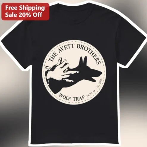 The Avett Brothers Wolf Trap Tee Folk Rock Band Concert Shirt Vintage Graphic