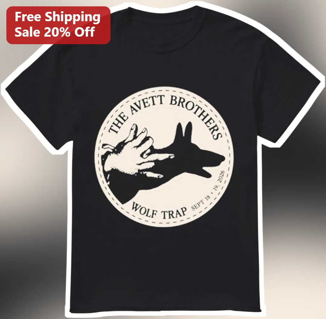 The Avett Brothers Wolf Trap Tee Folk Rock Band Concert Shirt Vintage Graphic
