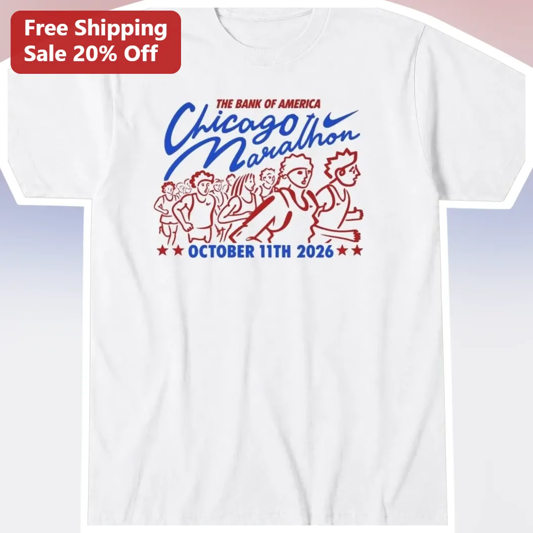 The Bank of America Chicago Marathon October 11th 2026 Tee Retro Runner Gift